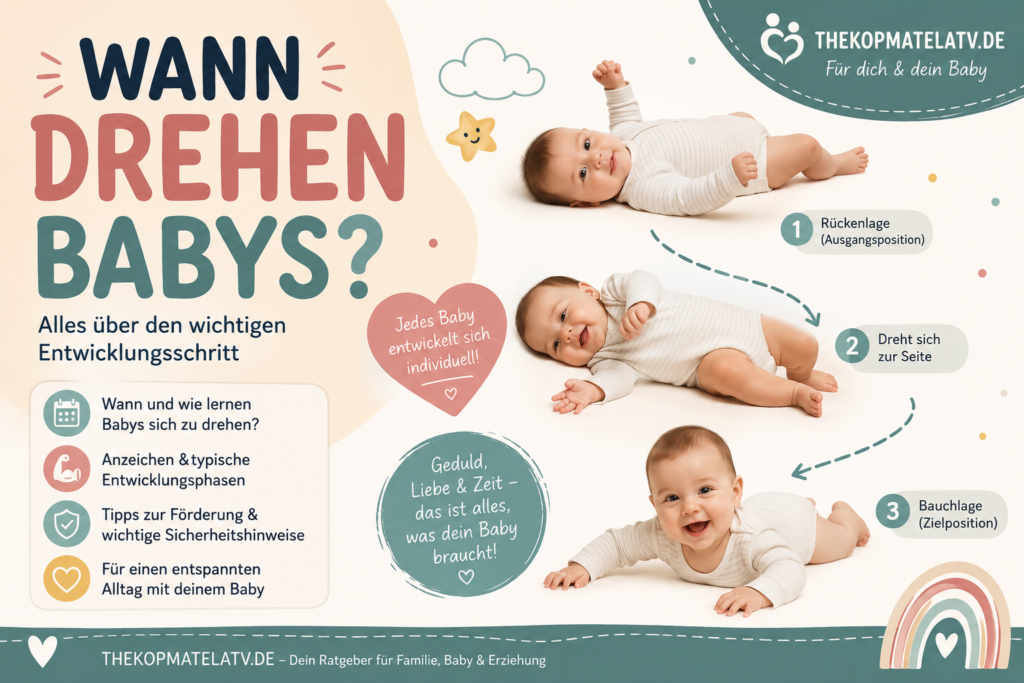 Wann drehen Babys: Alles über den wichtigen Entwicklungsschritt wann drehen babys